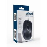 MOUSE USB OPTICAL/BLACK MUS-6B-01 GEMBIRD - Image 2