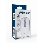 MOUSE USB OPTICAL WRL WHITE/SILVER MUSW-4B-06-WS GEMBIRD - Image 4