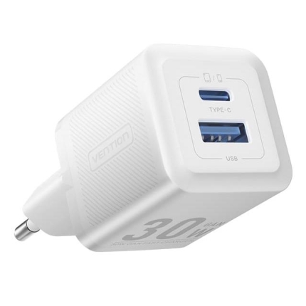 VENTION MOBILE CHARGER WALL 30W USB/2P WHITE FEQW0-EU VENTION