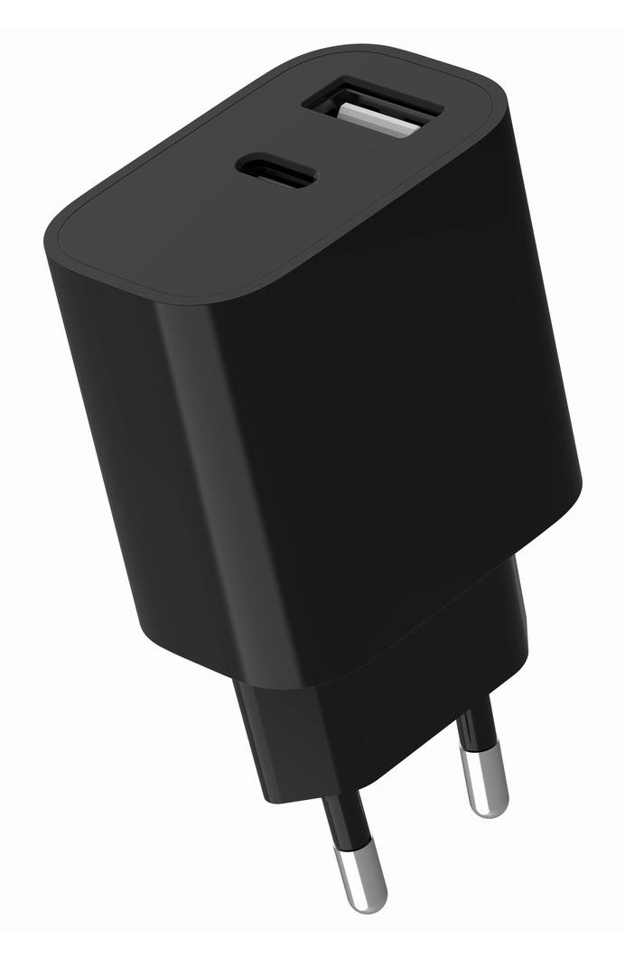 ee0ddc86-4c86-4e11-adc4-595f1244b438 CHARGER USB UNIVERSAL BLACK/2P TA-UC-2AC12-01-BK GEMBIRD - Image 1