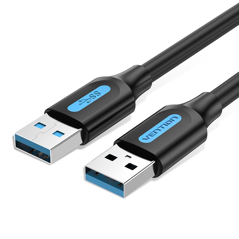 ee680016-a015-46c6-aa87-3041e2a1f5e7 CABLE USB3.0 MALE TO MALE/2M BLACK CONBH VENTION - Image 1