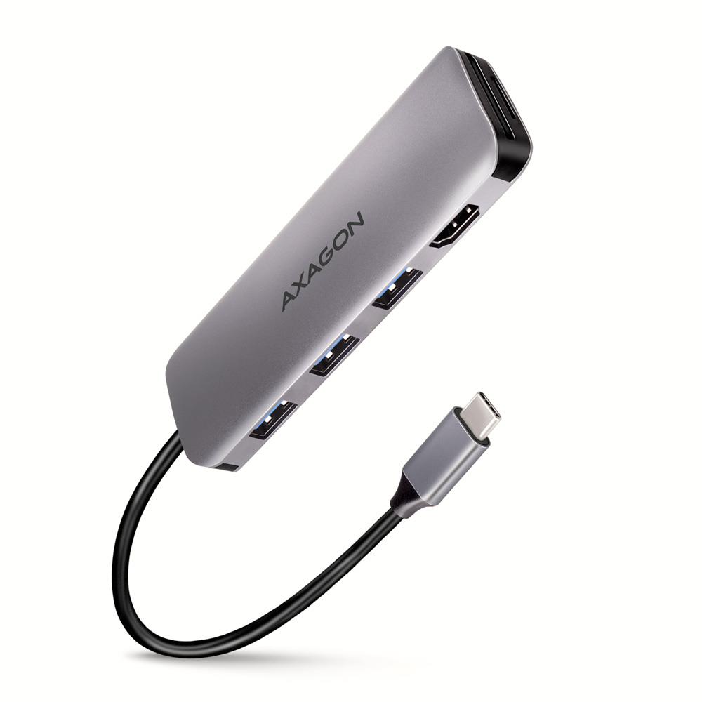 f1e18c37-64f4-452b-8bdd-e286f29744cd-1 AXAGON I/O HUB USB-C 5IN1/0.2M HMC-HCR3A AXAGON - Image 1