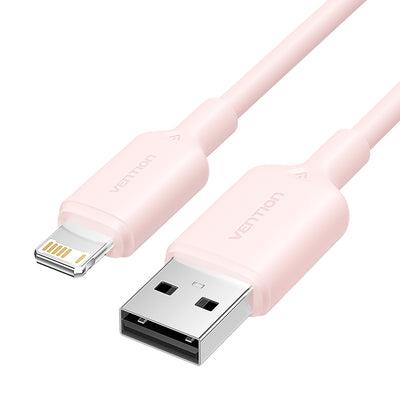 f25edfed-06ca-4833-94ff-d6c42de7879a CABLE USB2.0 TO LIGHTNING/1M PINK LAMPF VENTION - Image 1