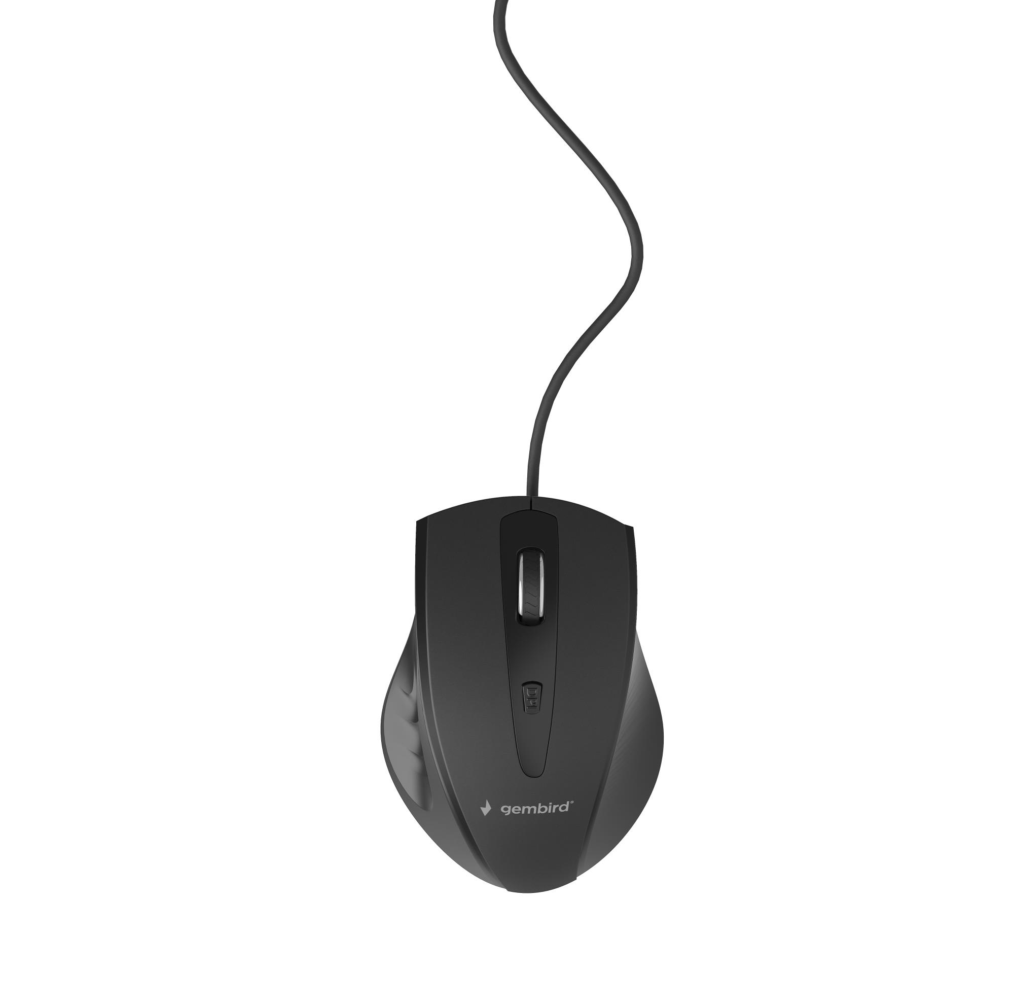 f2a6a312-3cfa-488f-8858-3d24a7482704 MOUSE USB OPTICAL/BLACK MUS-4B-02 GEMBIRD - Image 1