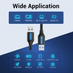 CABLE USB3.0 MALE TO MALE/2M BLACK CONBH VENTION - Image 5