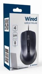 MOUSE USB OPTICAL BLACK/MUS-4B-01L GEMBIRD - Image 3