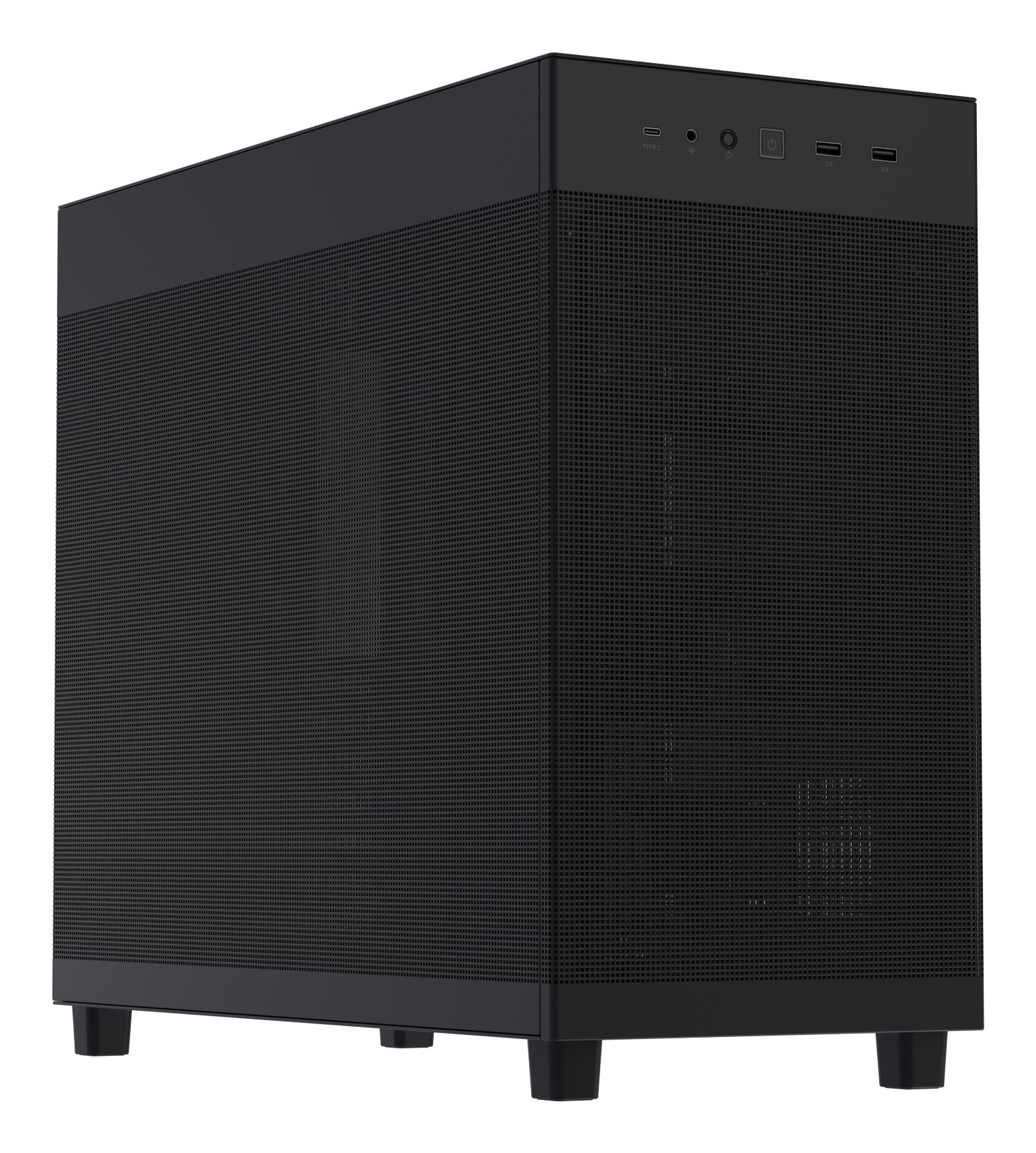 f68c5e3a-288e-49a2-a8c3-148fb26e2b21-1 ASUS Case|ASUS|ATX/micro ATX/Mini-ITX|Black/Transparent|Midi Tower|PC|PRIME AP303 TG BLACK|90DC00V0-B39010 - Image 1