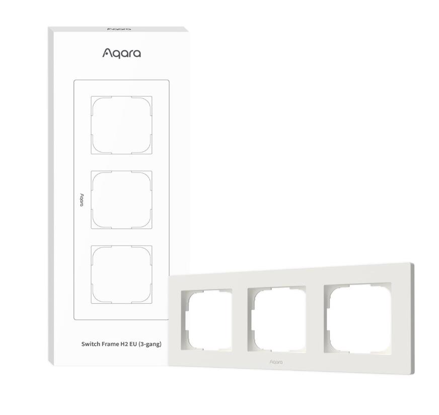 f6cfe4ae-4872-41ae-99c6-5fd37b88b99e AQARA SMART SWITCH FRAME H2 (3-GANG)/WHITE FE-X02D-W AQARA - Image 1
