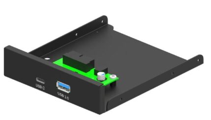 GEMBIRD CASE ACC FRONT 3.5" PANEL/USB 2P FDI3-U3C-01 GEMBRID