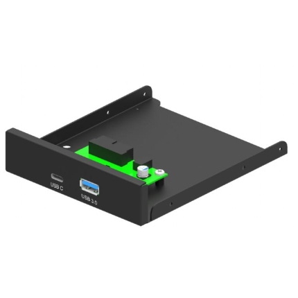 GEMBIRD CASE ACC FRONT 3.5" PANEL/USB 2P FDI3-U3C-01 GEMBRID