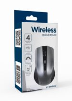 MOUSE USB OPTICAL WRL BLACK/GREY MUSW-4B-04-BG GEMBIRD - Image 2