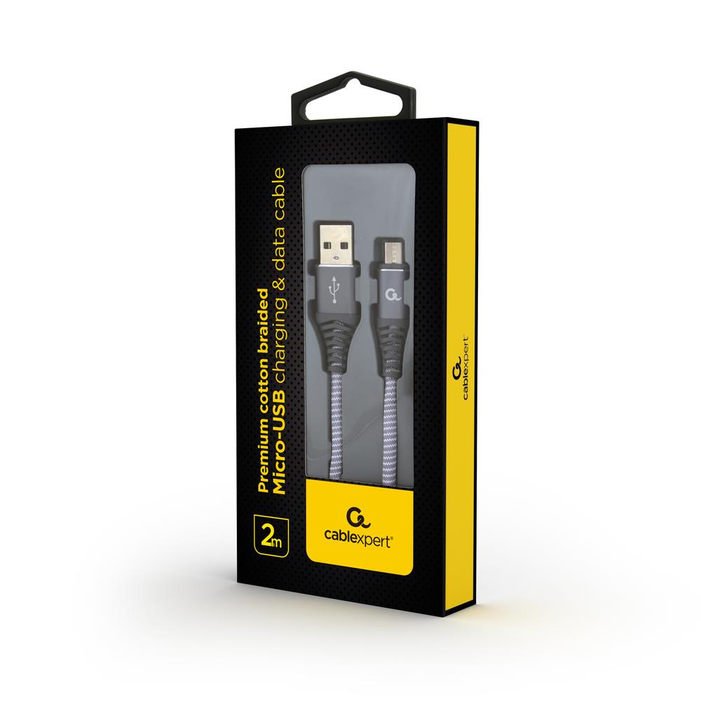 f99076f4-5e2b-49bd-8846-5ed47e15d3be CABLE USB2 TO MICRO-USB 2M/CC-USB2B-AMMBM-2M-WB2 GEMBIRD - Image 1