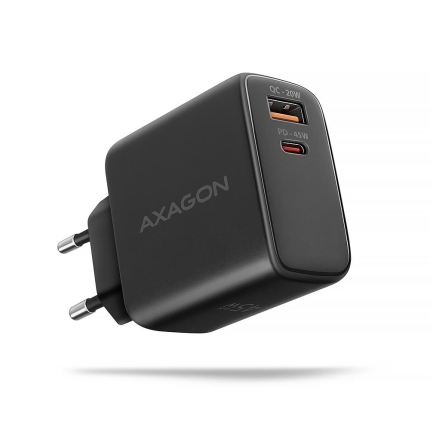 AXAGON MOBILE CHARGER WALL USB 45W/GAN 2PORT ACU-PQ45 AXAGON