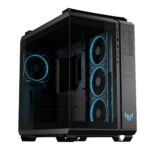 ASUS Case|ASUS|TUF Gaming GT502 Horizon|MidiTower|Case product features Transparent panel|Not included|ATX|MicroATX|MiniITX|Colour Black|TUFGAMINGGT502HORIZON