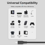CABLE USB2.0 TO MICRO-B/1.5M BLACK CTIBG VENTION - Image 8