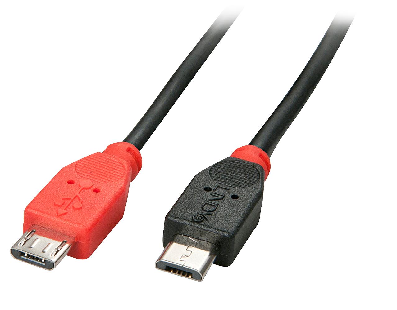fb3ca042-a2b4-4faa-852a-0bfbcb2fd613 CABLE USB2 MICRO-B OTG 0.5M/31758 LINDY - Image 1