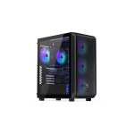 ENDORFY Case|ENDORFY|Arx 500 ARGB|MidiTower|Case product features Transparent panel|Not included|ATX|MicroATX|MiniITX|Colour Black|EY2A011