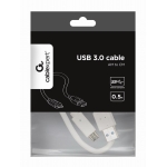 CABLE USB-C TO USB3 0.5M WHITE/CCP-USB3-AMCM-W-0.5M GEMBIRD - Image 3