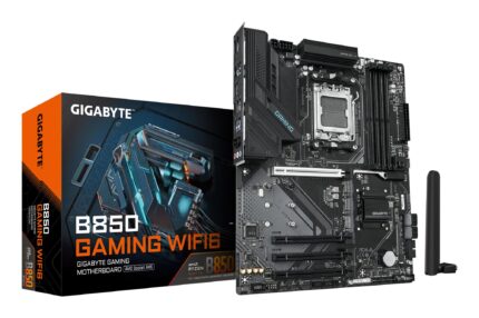 GIGABYTE Mainboard|GIGABYTE|AMD B850|SAM5|ATX|Memory DDR5|Memory slots 4|4xPCI-Express 16x|3xM.2|1xHDMI|1xDisplayPort|1xAudio-In|1xAudio-Out|1xMicrophone|4xUSB 2.0|4xUSB 3.2|1xUSB-C|1xPS/2|1xRJ45|B850GAMINGWF6
