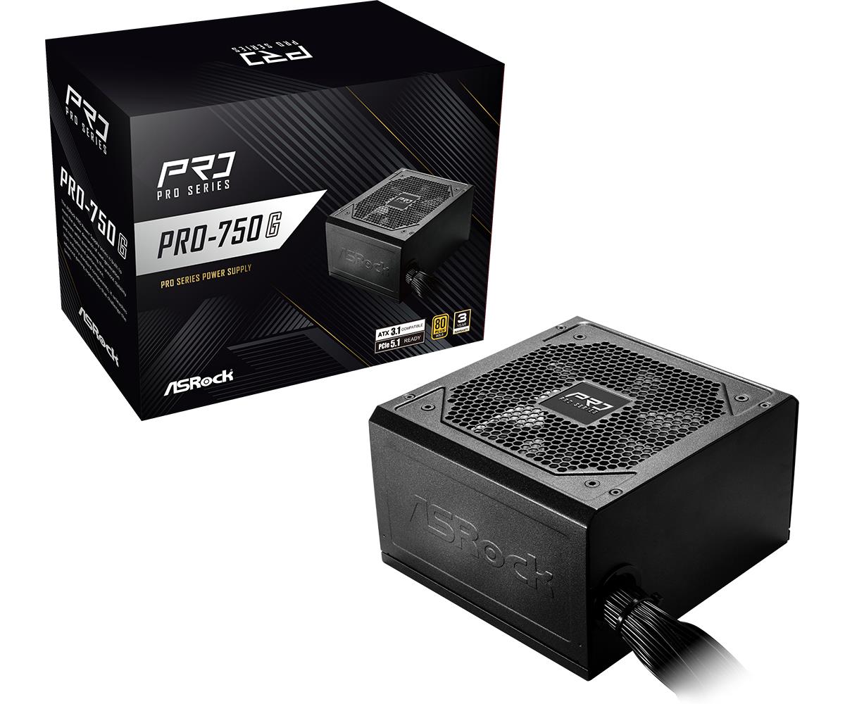 ffbfd4f4-1226-4c64-91d8-06100c812ea8-1 ASROCK Power Supply|ASROCK|ATX|PC|100 - 240 V|750 W|PRO-750G - Image 1