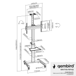 TV SET ACC FLOOR STAND 37-70"/TVS-70T-02 GEMBIRD - Image 10