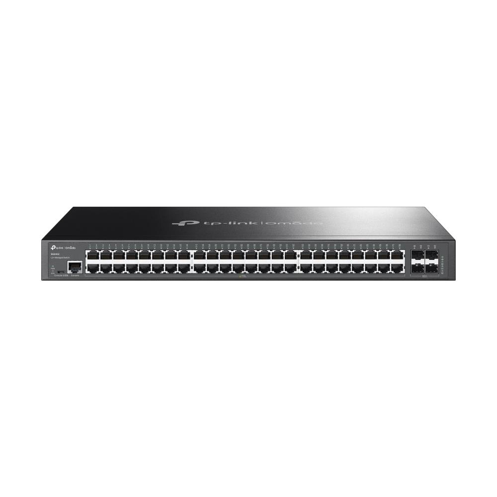04874739-6fe2-478b-a4c0-8d64944a769b TP-LINK Switch|TP-LINK|Omada|TL-SG3452|Type L2|Rack|4xSFP|1xConsole|1|TL-SG3452 - Image 1