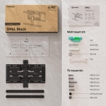 TV SET ACC WALL MOUNT /32-90"/BLACK SM6L-B ONKRON - Image 9