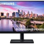 LCD Monitor SAMSUNG T45F 24" Business Panel IPS 1920x1200 16:10 75Hz Speakers Swivel Pivot Height adjustable Tilt Colour Black LF24T450GYUXEN