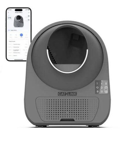 CATLINK CAT LITTER BOX LUXURY PRO-X/DARK GREY CL-08-GREY CATLINK