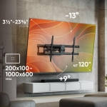 TV SET ACC WALL MOUNT/42-120"/BLACK M10-B ONKRON - Image 2