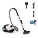 Vacuum Cleaner PHILIPS Bagged 900 Watts Capacity 4 l Noise 77 dB White Weight 4.6 kg XD6122/12