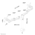 TV SET ACC DESK MOUNT SILVER/10-27" FPMA-D935DG NEOMOUNTS - Image 6