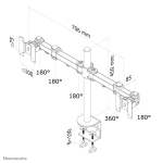 TV SET ACC DESK MOUNT BLACK/10-26" FPMA-D960D NEOMOUNTS - Image 7