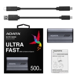 External SSD ADATA SE880 500GB USB-C Write speed 2000 MBytes/sec Read speed 2000 MBytes/sec AELI-SE880-500GCGY - Image 7