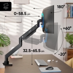MONITOR ACC DESK MOUNT/17-57" BLACK G130-B ONKRON - Image 3