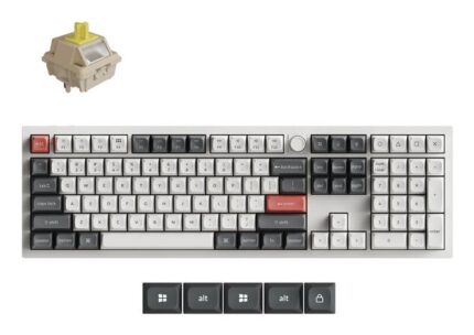 KEYCHRON KEYBOARD WRL Q6 ULTRA/WHITE Q6U-P4 KEYCHRON
