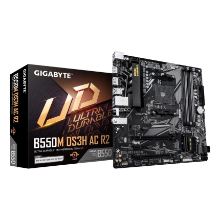 Mainboard GIGABYTE AMD B550 SAM4 Micro-ATX Memory DDR4 Memory slots 4 B550MDS3HACR2