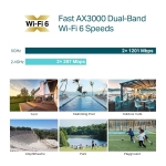 Access Point TP-LINK Omada 3000 Mbps IEEE 802.11a/b/g IEEE 802.11n IEEE 802.11ac IEEE 802.11ax 1x10/100/1000M EAP650-OUTDOOR - Image 5