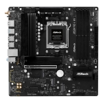 Mainboard ASROCK 1xPCI-Express 4.0 4x	 1xPCI-Express 5.0 16x 1xM.2 1xHDMI 1xDisplayPort 1xAudio-In 1xAudio-Out 1xMicrophone 4xUSB 2.0 3xUSB 3.2 1xUSB-C 1xRJ45 B850MPRO-AWIFI - Image 2