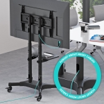 TV SET ACC MOBILE STAND/32-65"/BLACK TS1351-B ONKRON - Image 7