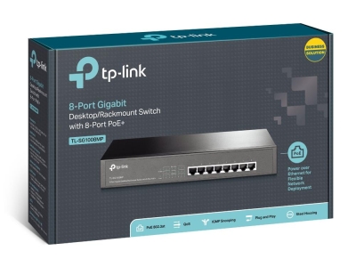Switch TP-LINK TL-SG1008MP PoE+ ports 8 TL-SG1008MP - Image 4