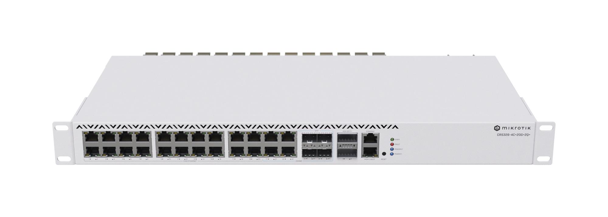 197985ee-6a82-4a8b-8d82-6cb09884cadc MIKROTIK Switch|MIKROTIK|CRS326-4C+20G+2Q+RM|Rack|4xSFP+|CRS326-4C+20G+2Q+RM - Image 1