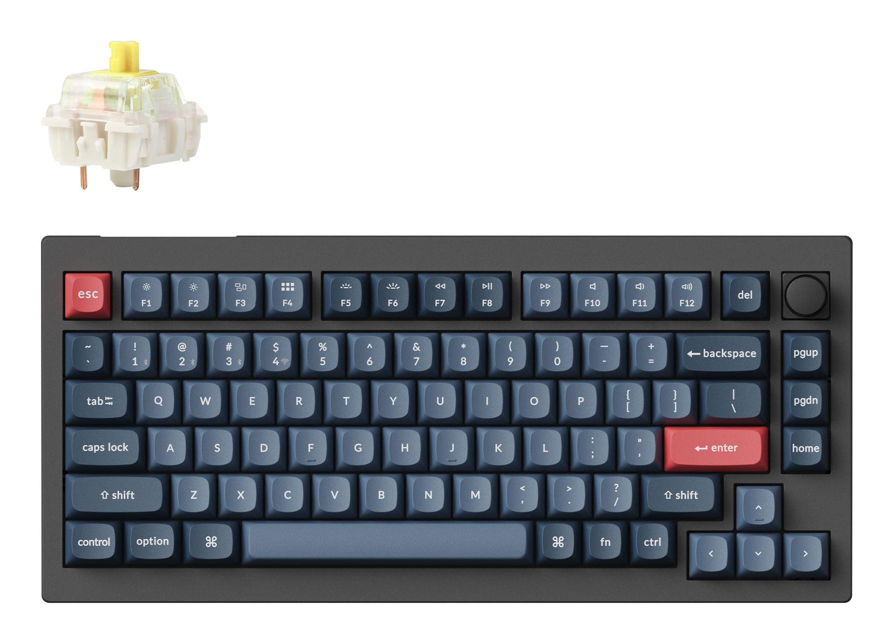 1c50ef34-0c39-4471-8a22-9d5e8545fa68 KEYBOARD WRL V1 MAX RGB/CARBON BLACK V1M-D4 KEYCHRON - Image 1