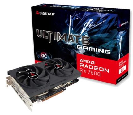 BIOSTAR Graphics Card|BIOSTAR|AMD|Radeon RX 7600|2318 MHz|8 GB|GDDR6|128 bit|PCI Express 4.0|Active|VA76S6RM81
