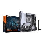 Mainboard GIGABYTE Intel B860 Express LGA1851 Micro-ATX Memory DDR5 Memory slots 4 2xPCI-Express 16x 2xM.2 1xHDMI 1xDisplayPort 1xAudio-In 1xAudio-Out 1xMicrophone 5xUSB 2.0 3xUSB 3.2 1xUSB-C 1xRJ45 B860MGAMINGXWIFI6E1.0