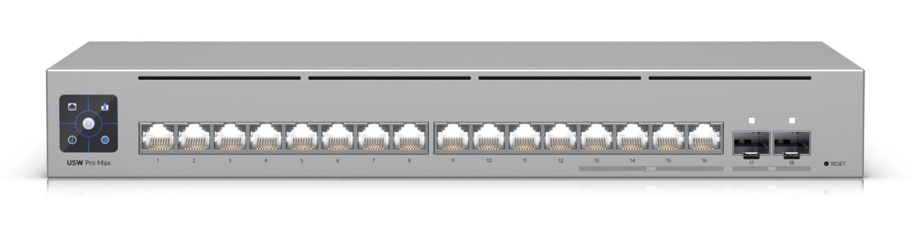 22260ae2-ab24-4384-b45c-ce7811de4bf0 UBIQUITI Switch|UBIQUITI|Pro Max 16|Type L3|USW-PRO-MAX-16 - Image 1