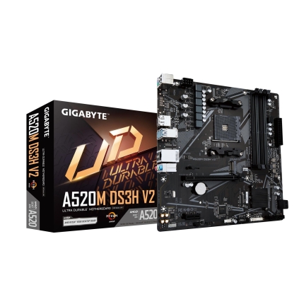Mainboard GIGABYTE AMD A520 SAM4 Micro-ATX Memory DDR4 Memory slots 4 A520MDS3HV2