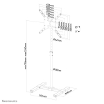 MONITOR ACC FLOOR STAND 10-55"/NS-FS100BLACK NEOMOUNTS - Image 14