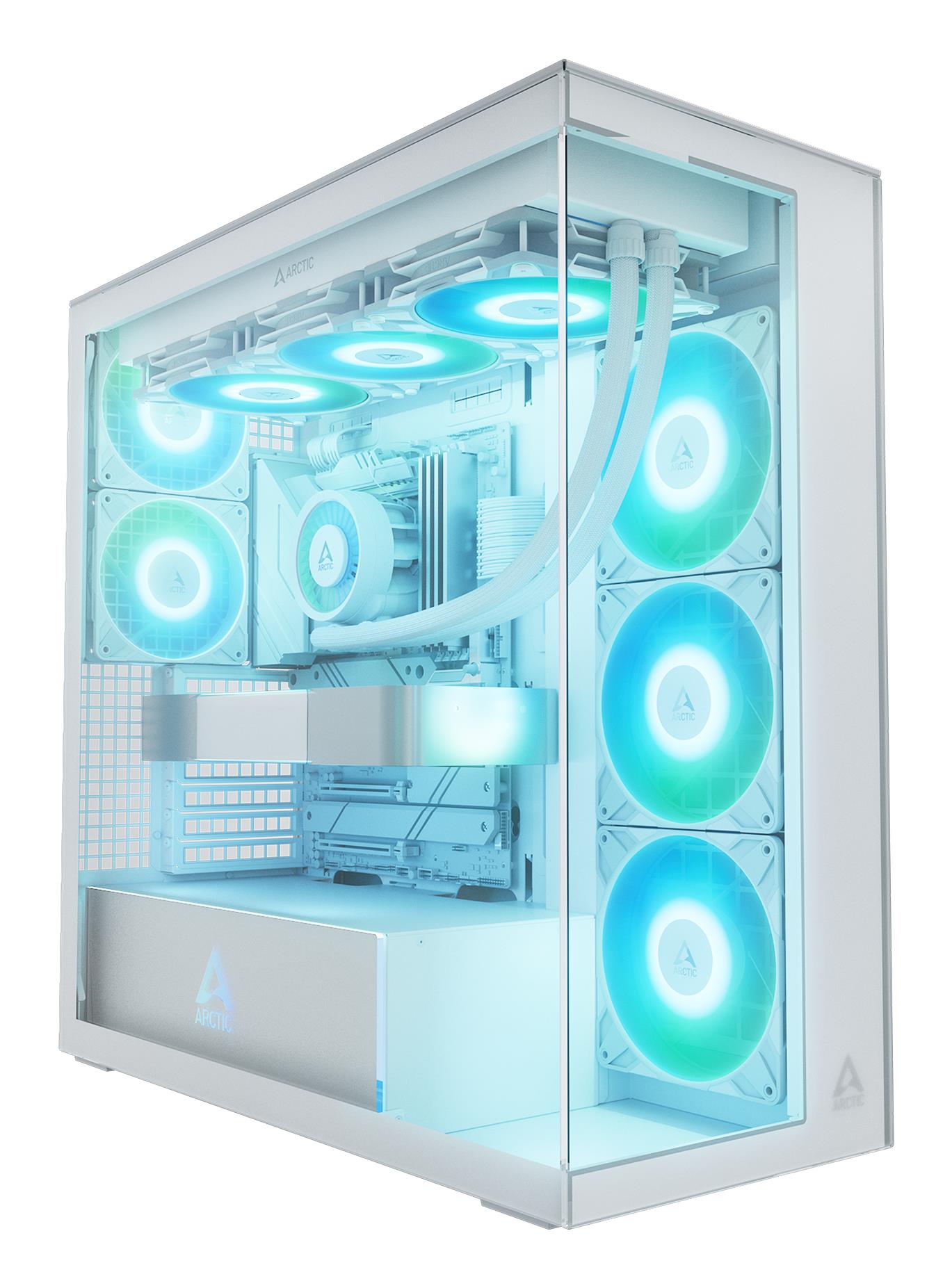 27c73652-fa97-4a19-96b7-60a085297bb5 ARCTIC Case|ARCTIC|Xtender (White)|MidiTower|Case product features Transparent panel|Not included|Colour White|ACPCC00014A - Image 1