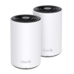 TP-LINK Wireless Router|TP-LINK|Wireless Access Point / Router|2-pack|5400 Mbps|Mesh|Wi-Fi 6e|2x10/100/1000M|1x2.5GbE|LAN  WAN ports 3|Number of antennas 4|DECOXE75PRO(2-PACK)